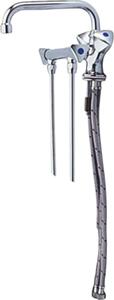 Rubinetto per lavello BieTal® Rubinetto miscelatore ad alta pressione 2 lavabi con sottolavello da 20 cm