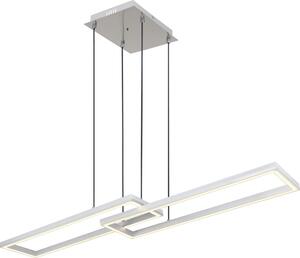 Globo Lighting lampada a sospensione in metallo grigio argento, LED