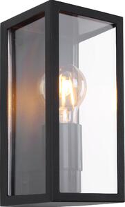 Globo Lighting luce da esterno in alluminio pressofuso nero opaco, 1x E27 LED