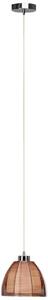 Lampada BRILLIANT Relax Lampada a sospensione 20cm bronzo/cromo | 1x A60, E27, 60W, g.f. Lampade standard n. ent. | Regolabile in altezza / il cavo può essere accorciato | Adatto per lampade LED