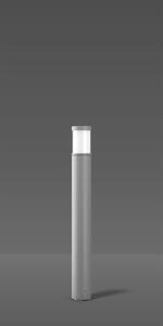 RZB Mega Laterne F, Lampada da esterno da terra, Argento, Alluminio, IP65, Strada, I