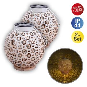 Lanterna solare da giardino set di 2 globi lampada solare luce esterna solare 5285423