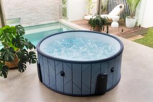 MSpa Whirlpool Verto TIDAL Eco 2026 inkl. WiFi / UVC / 3 Hydromassagedüsen / 138 Luftdüsen - 173 cm XL / Piscina coperta esterna - Ganzjährig