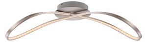 Lampada a sospensione Globo, finitura nichel opaco, modello 67810D1