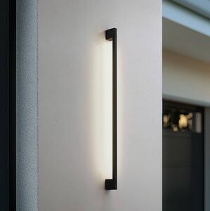 Lindby Lampada da parete LED Neano, 120 cm, nero, metallo, IP54