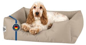 Letto per cani BedDog ZARA: cuscino per cani con rivestimento lavabile, cuccia per cani, divanetto per cani, NAMIB-SAND (beige), (S) ca. 55x40x17 cm