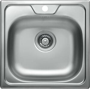 Lavello in acciaio inox ALVEUS Allux 70 natur 480x480x0,6 mm 1074634