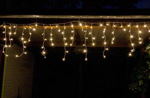 Catena luminosa LED a pioggia di ghiaccio 24 m, 960 LED bianco caldo, timer, bianco, IP44