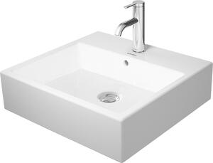 Lavabo Duravit VERO AIR con sfioratore, foro per rubinetto, lucido, 500 x 470 mm senza foro per rubinetto, bianco