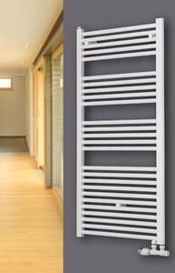 Radiatore da bagno con attacco centrale sfalsato Radiatore scaldasalviette XIMAX Hektor-MAV Bianco Altezza 1616 mm, larghezza 600 mm 904 Watt