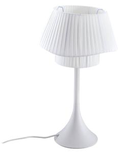 Lampada da tavolo Lindby Eryndor, bianco, tessuto, Ø 30 cm, E27