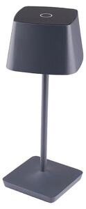 Lampade da tavolo a LED, antracite, touch dimmer, IP54, H 28 cm