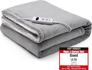 Coperta elettrica con spegnimento automatico, taglia XXL. Coperta riscaldante di circa 180 x 130 cm, modello KHP-2.3G, con 10 livelli di riscaldamento e timer