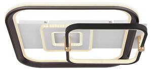 Plafoniera LED, dimmerabile, telecomando, nero L 52 cm