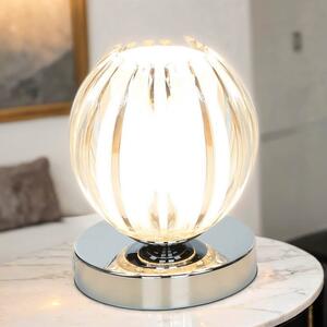 Lampada da comodino a LED, touch, attacco G9, 13,5 cm, vetro, design moderno. Lampada da tavolo