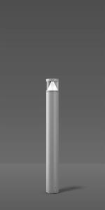RZB Mega Cone, faretto da esterno da incasso a pavimento, argento, alluminio, IP65, strada, I