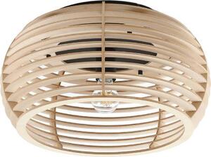 Plafoniera Lindby Ediz, 1 luce, E27, legno, Ø 44,4 cm