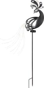 GLOBO 36019 Lampada solare in metallo grigio argento anticato, 39x LED