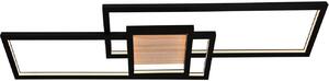 Lindby Plafoniera LED Emiljan, nera, metallo, dimmerabile