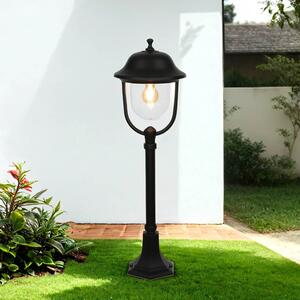 Luce da sentiero nera 87 cm IP43 resistente alle intemperie alluminio rustico E27 lampada da esterno giardino terrazza