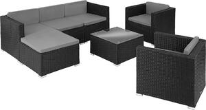 Tectake® Rattan Lounge Lignano per 5 - 6 persone resistente