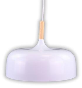 LUXULA Lampada a sospensione LED LX700173, attacco E27, IP20, Ø30 cm, bianco, rotonda