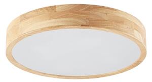 Lampada da soffitto Lindby Tanju, Ø 50 cm, 4 bracci, legno di caucciù, E27