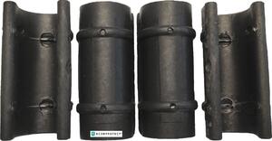 Scorprotect® film frame tube greenhouse clip set 12 pezzi