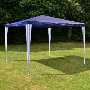 Gazebo VCM | dimensioni circa 3x3 m | telone PE idrorepellente 110g / m² | tenda per feste | tenda da giardino con struttura in acciaio | tenda per festival | blu
