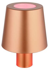 Lampada da tavolo LED RGB, tappo per bottiglia, oro, touch, H 14 cm