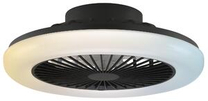 Plafoniera a LED Brilliant Montero 20 W in plastica nera, luce bianco caldo-bianco freddo