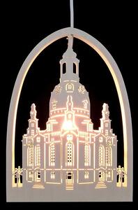 Decorazione per finestra quadro Frauenkirche LxPxH= 21,5x5,5x30cm NUOVO