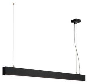 Lampada a sospensione SLV Glenos 1M, colore nero, temperatura di colore 4000K, forma allungata