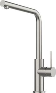 Miscelatore monocomando KeraDomo SKIVA in acciaio inox massiccio con bocca fissa / Systemceram