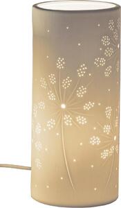 Formano Bollweg Lampada Lampada da tavolo Allium bianca in porcellana con decorazioni traforate Lampada decorativa 11x24cm
