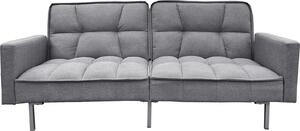 Divano letto Brigga in lino grigio