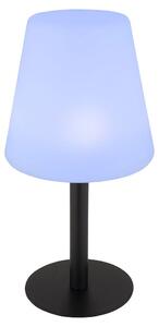 Lampada da tavolo solare a LED RGB, nera, bianca, con cambio di colore, altezza 30 cm
