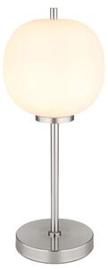 Lampada da tavolo a LED, metallo e vetro, H 45 cm