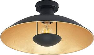Lampada da soffitto Lindby Narisara, Ø 40 cm, E27, nero-oro