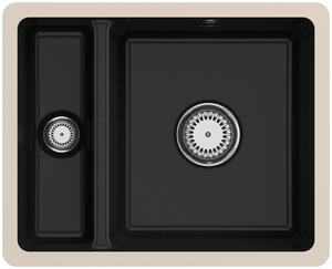 Villeroy & Boch Subway 60 - Lavello in Vetroceramica 55x44 cm, CeramicPlus, cromo 675801J0