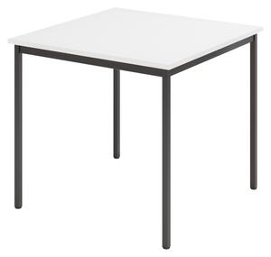 Tavolo da mensa bümö serie V - Dimensioni: 80x80 cm, Aspetto: bianco/nero