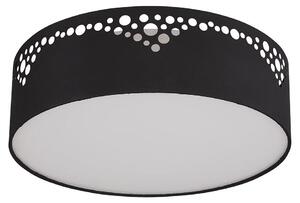 Lampada a soffitto, tessuto, decorazioni stampate, 2 luci, diametro 35 cm