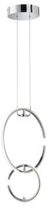 Lampada a sospensione a LED, 2 luci, anelli, bianco neutro, H 230 cm