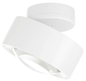 Lampada da soffitto LED rotante, bianca, 12 cm, orientabile