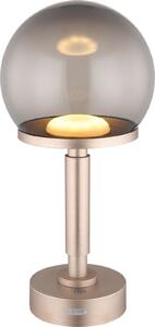 Lampada da tavolo senza fili con batteria ricaricabile touch dimmer Lampada da tavolo a LED colore fumo 21034CH