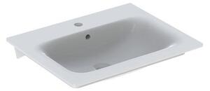 Lavabo per mobili Geberit RENOVA PLAN con foro per rubinetto, con sfioratore 600 x 480 mm bianco