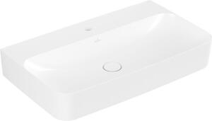Villeroy & Boch Finion lavabo, sans trop-plein, 1 trou pour robinet, 800x470mm, 416881RW, 416881RW