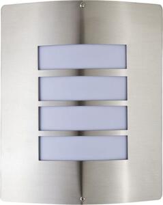 Lampada da parete per esterni cortile patio IP44 argento E27 acciaio inox moderna applique da esterno