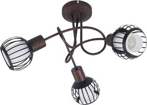 Plafoniera Lindby Solm, ruggine, ferro, 3 luci