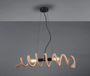 Lampada a sospensione ARI a due luci con cavo, larghezza 75 cm